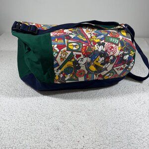 Vintage The Walt Disney Company Around the World Tote Duffle Bag Mickey Mouse